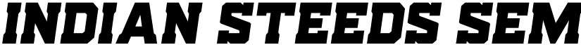 Indian Steeds Semi-Italic Regular font