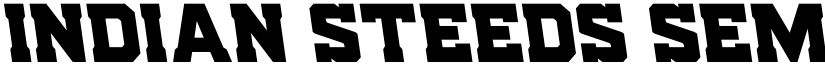 Indian Steeds Semi-Leftalic Regular font