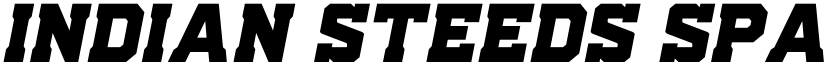 Indian Steeds Spaced Italic Regular font