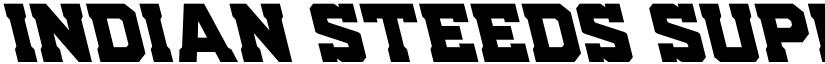 Indian Steeds Super-Leftalic Regular font