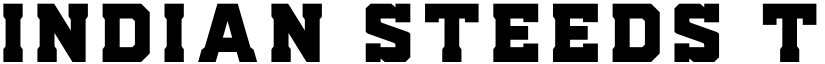 Indian Steeds Title Regular font