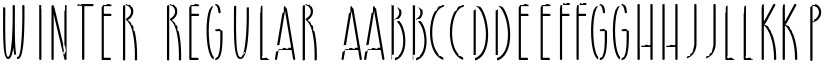 Winter Regular font