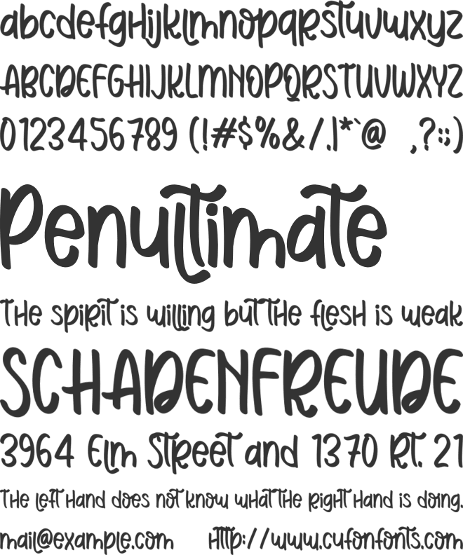 Hi Christopher font preview