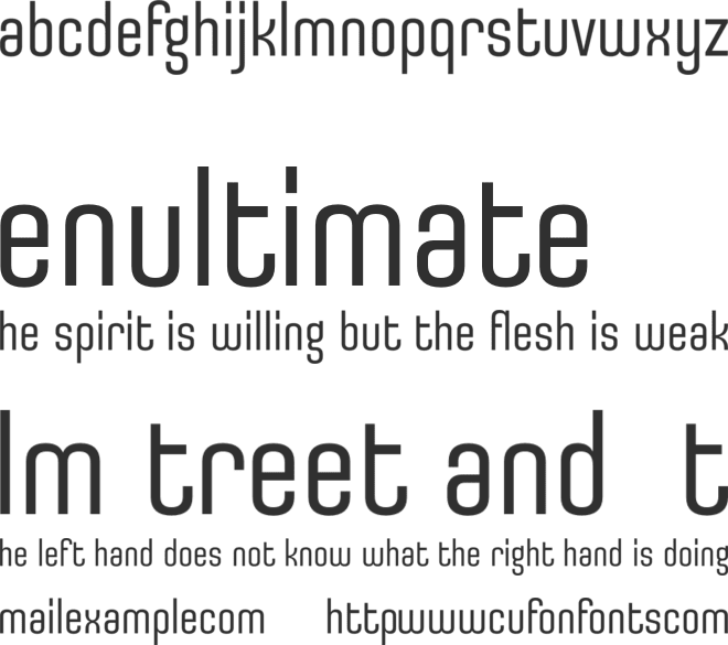 Uturna Trial font preview