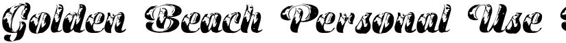 Golden Beach Personal Use Bold Italic font