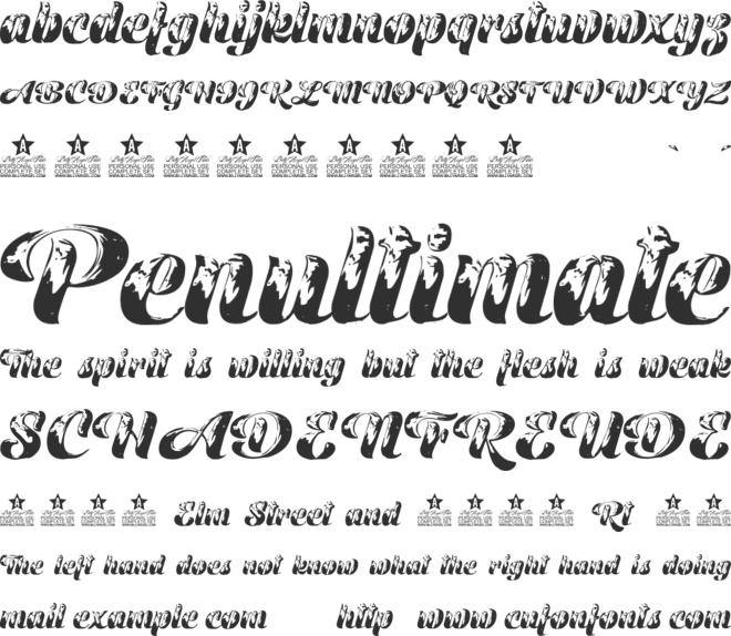 Golden Beach Personal Use font preview