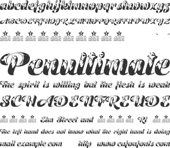 Golden Beach Personal Use font preview