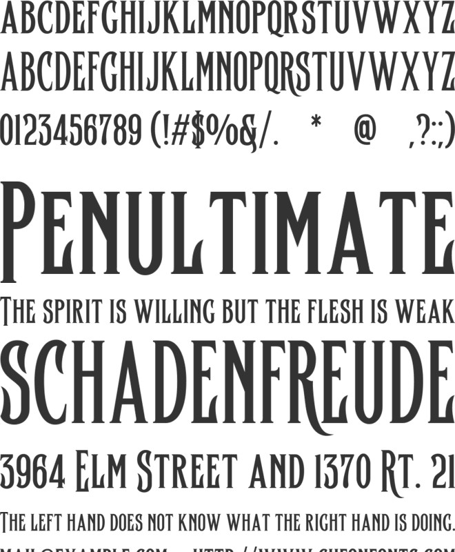 Heroking font preview