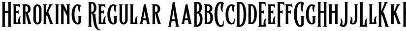 Heroking Regular font