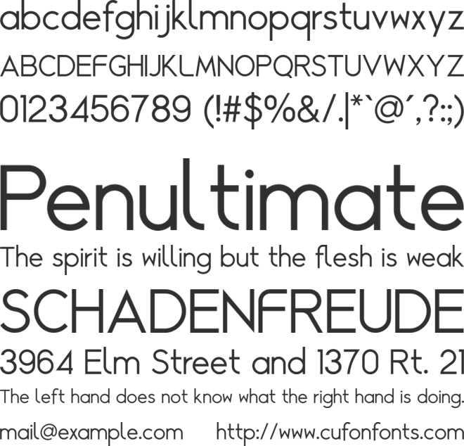 Alcefun font preview