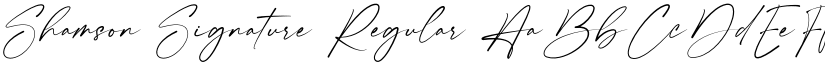 Shamson Signature font download