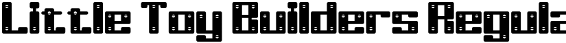 Little Toy Builders Regular font
