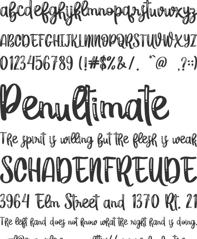La Fiesta font preview