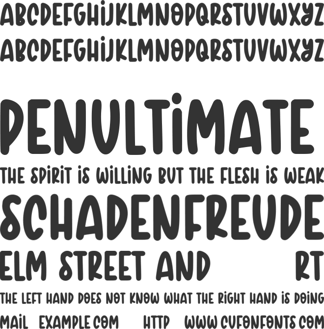 FRINCH COBEANS font preview