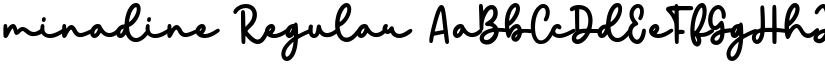 minadine Regular font