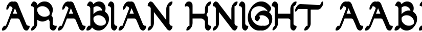 ARABIAN KNIGHT font download