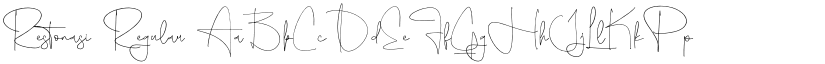 Restonasi Regular font