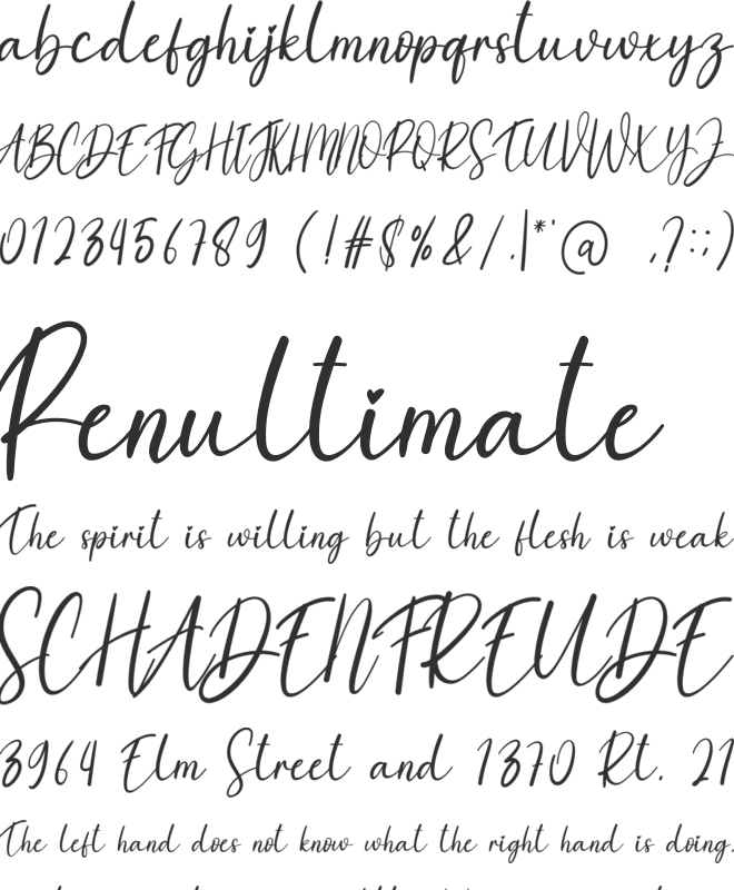 Jesika font preview