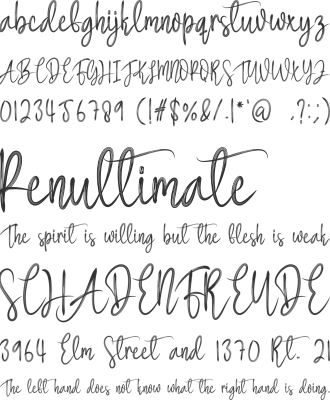Handika font preview