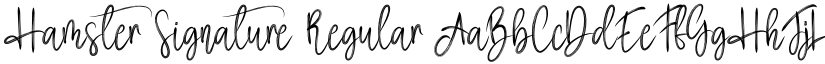 Hamster Signature Regular font