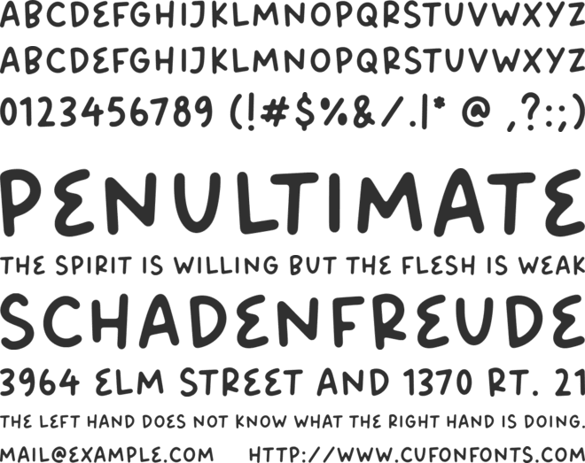 Bread Forest font preview