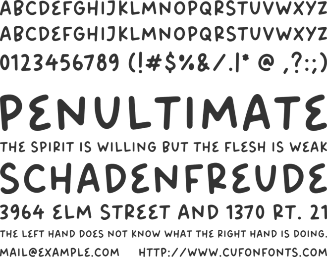 Bread Forest font preview