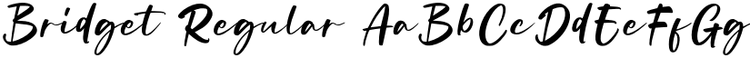 Bridget Regular font