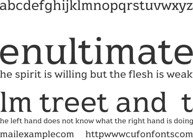 Atsanee Trial font preview