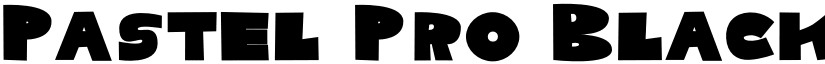Pastel Pro Black font