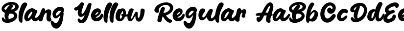 Blang Yellow Regular font