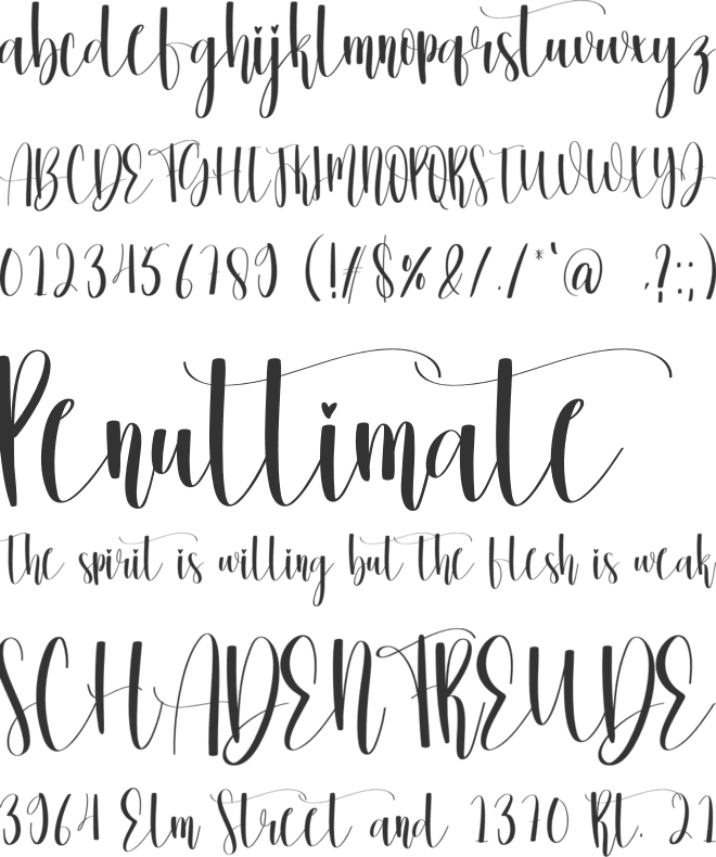 Mandala Handmade font preview