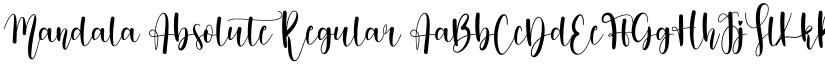 Mandala Absolute Regular font