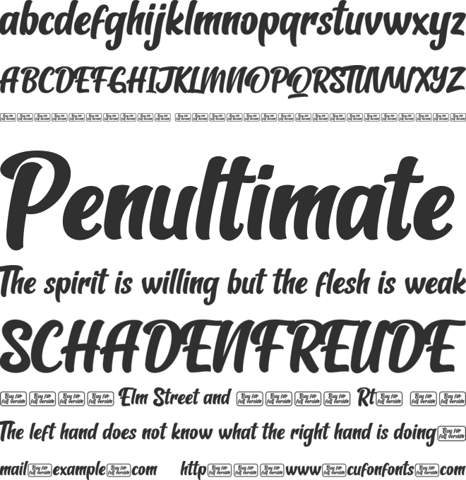 Oh darling font preview