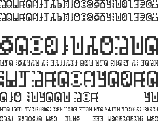Madoka Pixelica font preview