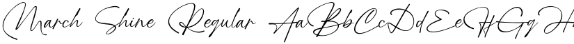 March Shine font download