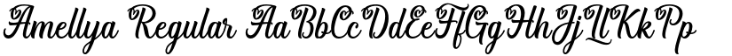 Amellya Regular font