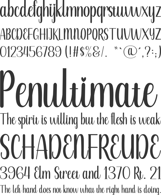 Argentina font preview