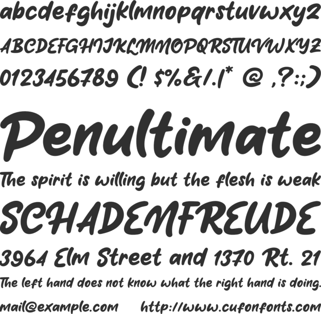 Lilac Smile font preview