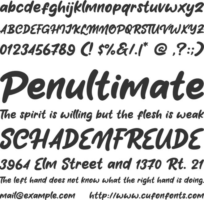 Lilac Smile font preview