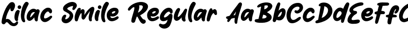 Lilac Smile Regular font