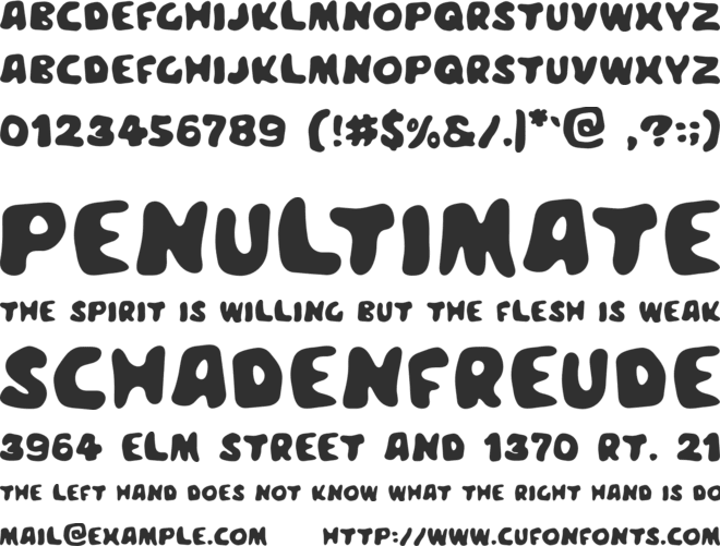 Meegoreng font preview
