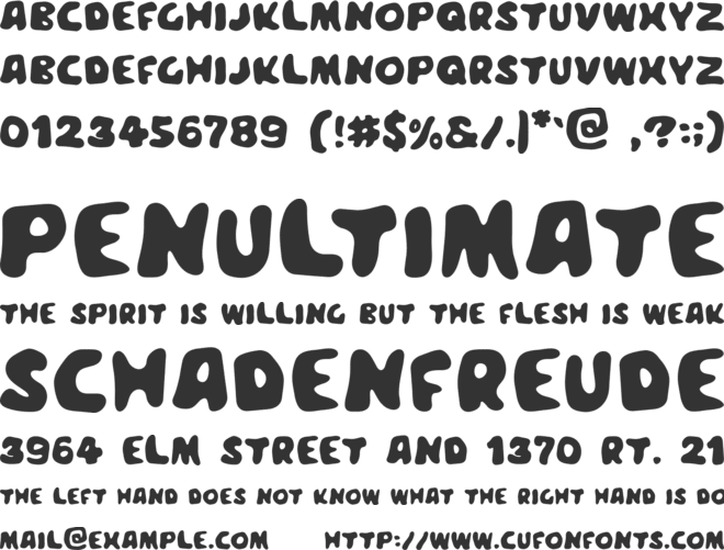 Meegoreng font preview