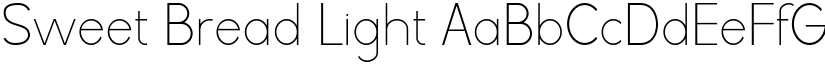 Sweet Bread Light font