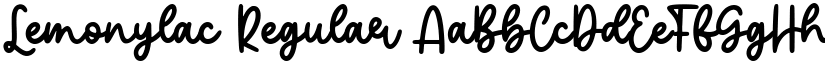 Lemonylac Regular font