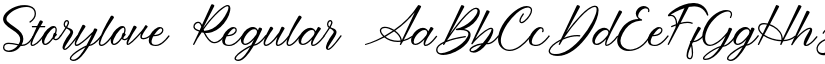 Storylove Regular font