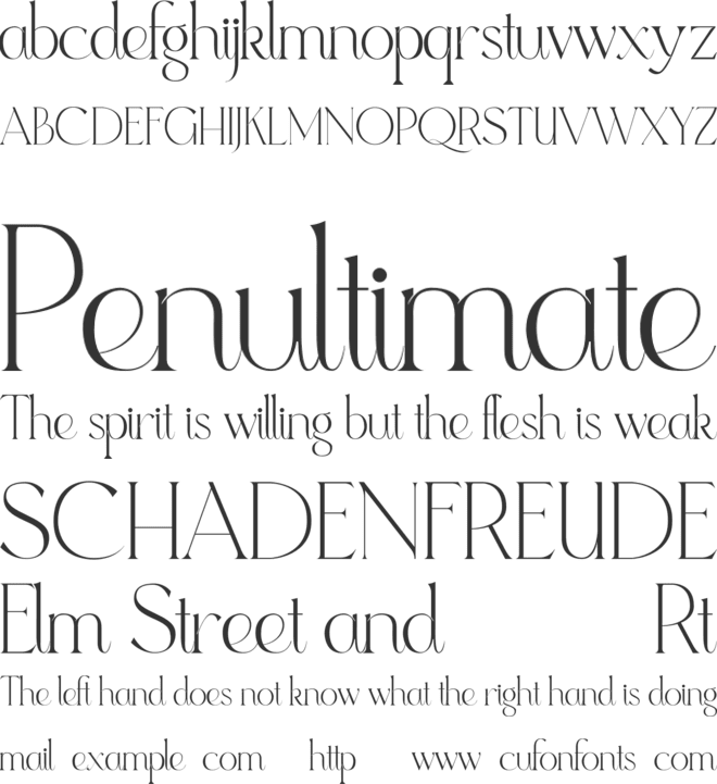 Magnificiens font preview