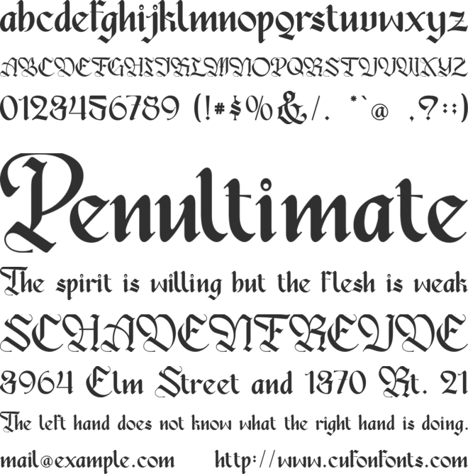 Brigker-personal use font preview