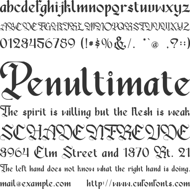 Brigker-personal use font preview