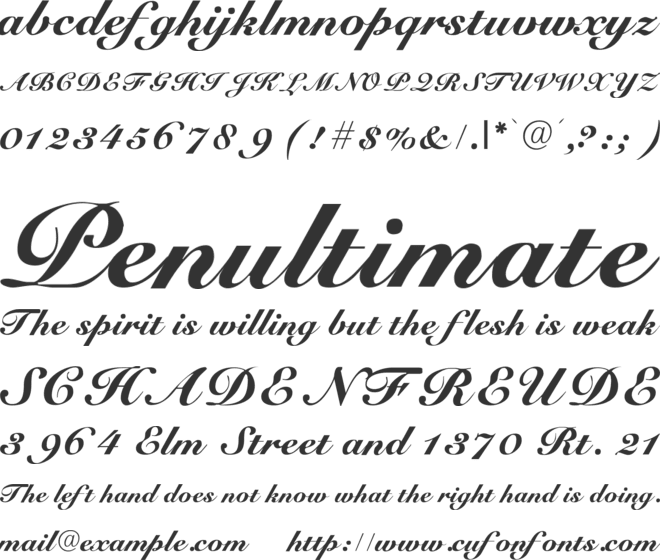 G-Unit font preview