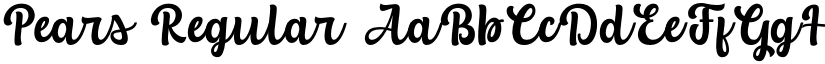 Pears Regular font